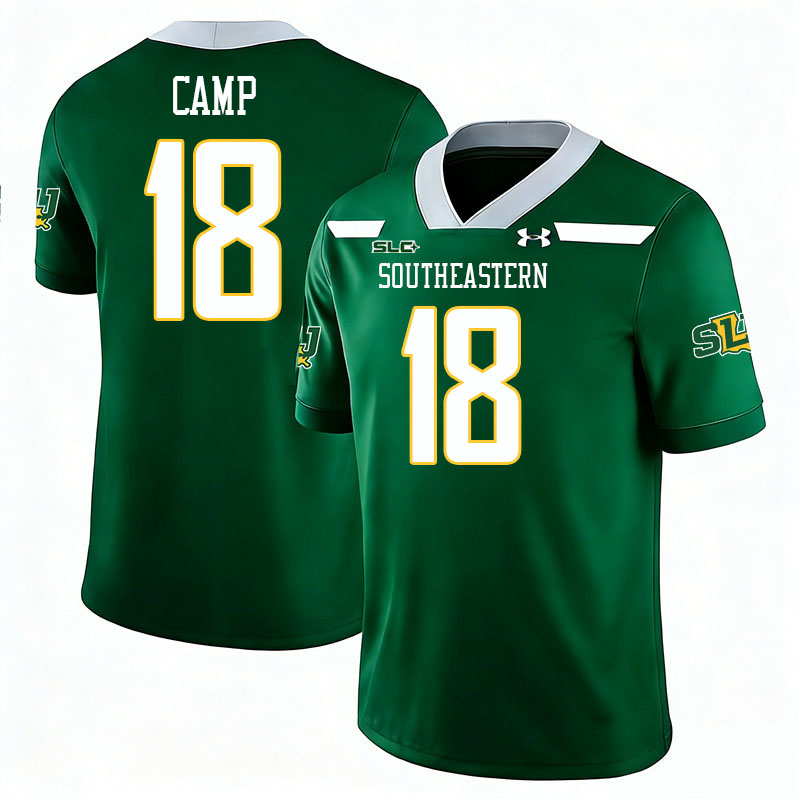 Southeastern Louisiana Lions #18 Carson Camp College Football Jerseys,Uniforms Stitched-Green